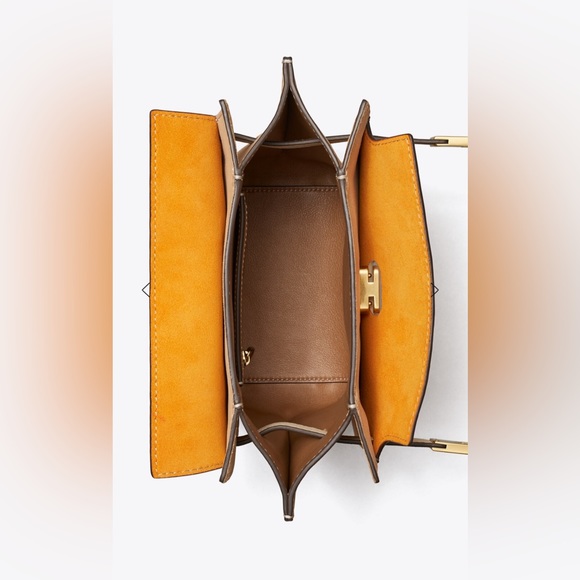 ✨3X Host Pick✨Tory Burch Lee Radziwell Pebbled Double Bucket Bag - Picture 3 of 6